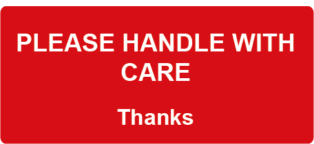Please Handle with Care Rectangle Shipping Labels